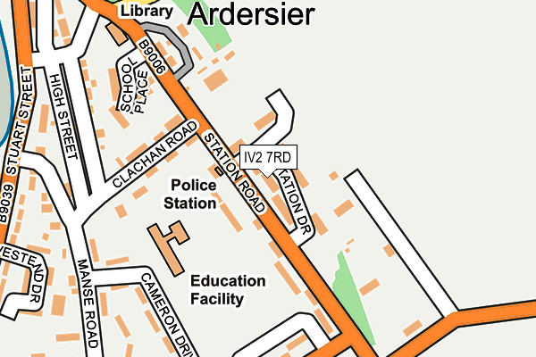 IV2 7RD map - OS OpenMap – Local (Ordnance Survey)