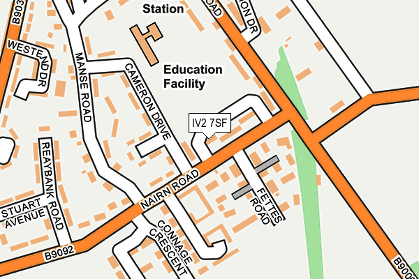 IV2 7SF map - OS OpenMap – Local (Ordnance Survey)