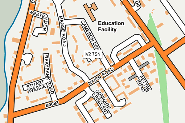 IV2 7SN map - OS OpenMap – Local (Ordnance Survey)