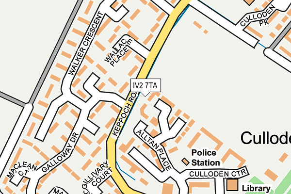 IV2 7TA map - OS OpenMap – Local (Ordnance Survey)