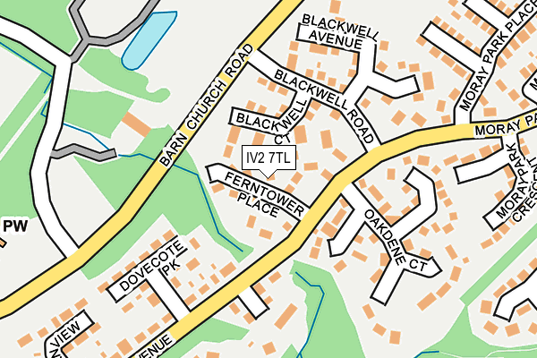 IV2 7TL map - OS OpenMap – Local (Ordnance Survey)