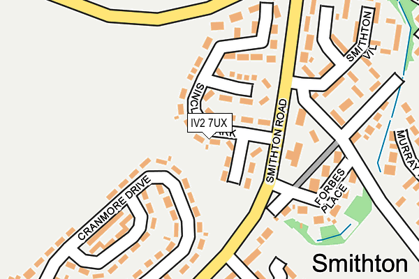 IV2 7UX map - OS OpenMap – Local (Ordnance Survey)