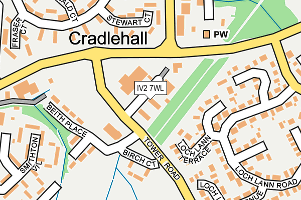 IV2 7WL map - OS OpenMap – Local (Ordnance Survey)