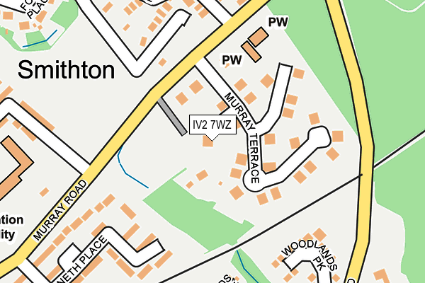 IV2 7WZ map - OS OpenMap – Local (Ordnance Survey)