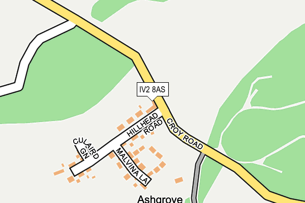 IV2 8AS map - OS OpenMap – Local (Ordnance Survey)