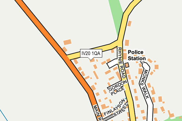 IV20 1QA map - OS OpenMap – Local (Ordnance Survey)