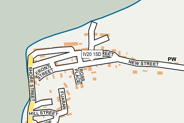 IV20 1SD map - OS OpenMap – Local (Ordnance Survey)