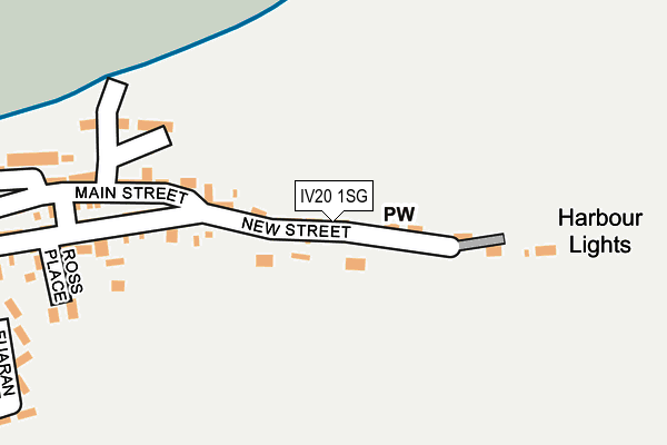 IV20 1SG map - OS OpenMap – Local (Ordnance Survey)