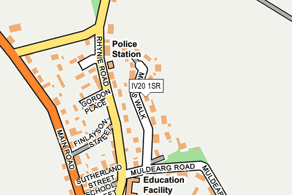 IV20 1SR map - OS OpenMap – Local (Ordnance Survey)