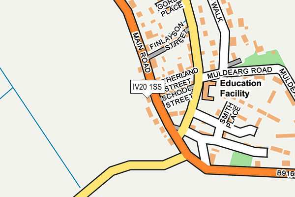 IV20 1SS map - OS OpenMap – Local (Ordnance Survey)