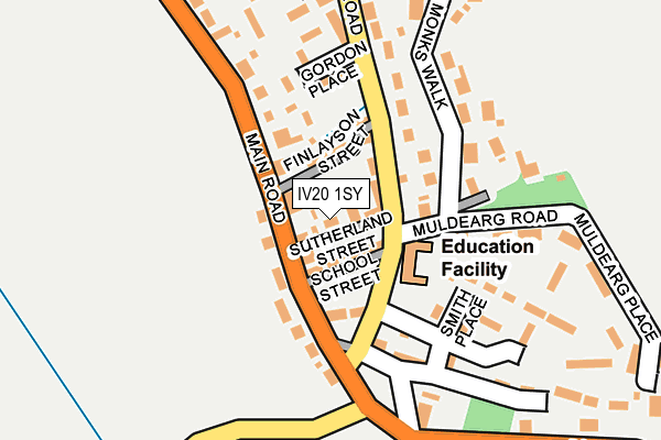 IV20 1SY map - OS OpenMap – Local (Ordnance Survey)