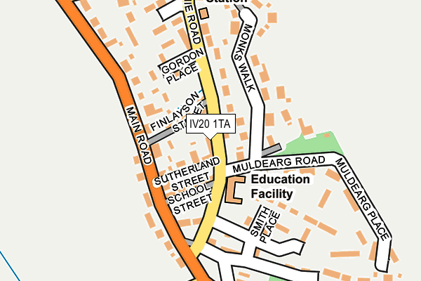IV20 1TA map - OS OpenMap – Local (Ordnance Survey)