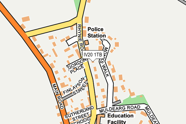 IV20 1TB map - OS OpenMap – Local (Ordnance Survey)