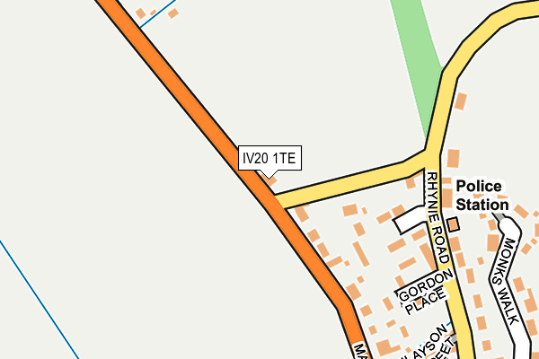 IV20 1TE map - OS OpenMap – Local (Ordnance Survey)