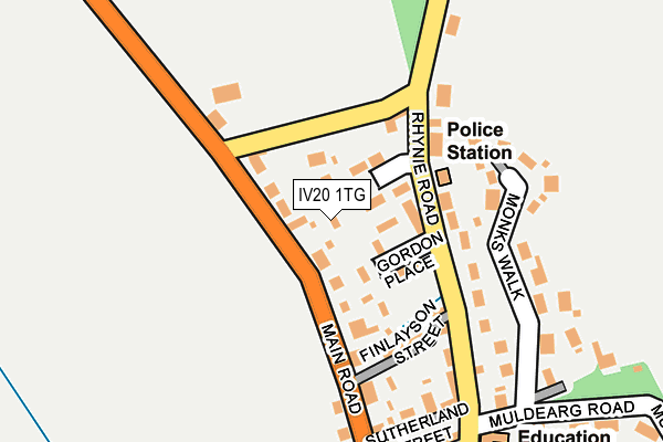 IV20 1TG map - OS OpenMap – Local (Ordnance Survey)