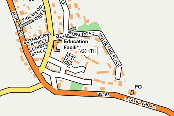 IV20 1TH map - OS OpenMap – Local (Ordnance Survey)