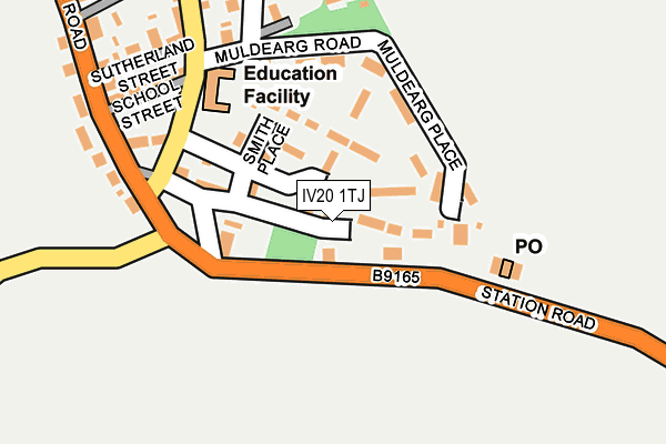 IV20 1TJ map - OS OpenMap – Local (Ordnance Survey)