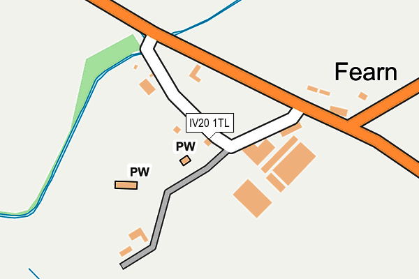 IV20 1TL map - OS OpenMap – Local (Ordnance Survey)