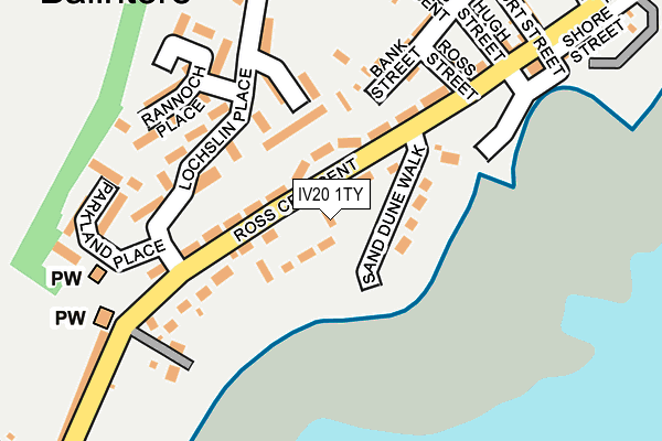 IV20 1TY map - OS OpenMap – Local (Ordnance Survey)