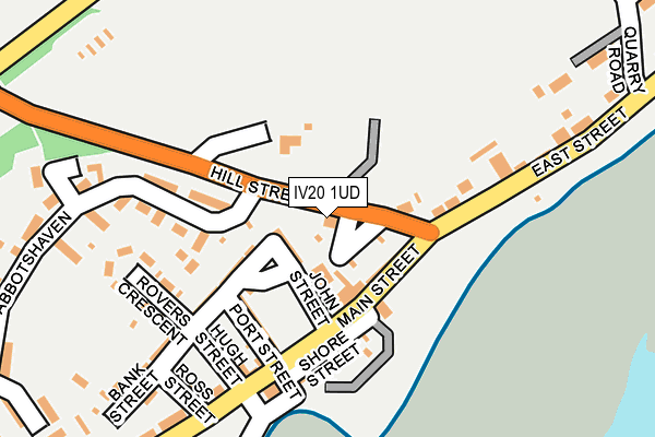 IV20 1UD map - OS OpenMap – Local (Ordnance Survey)