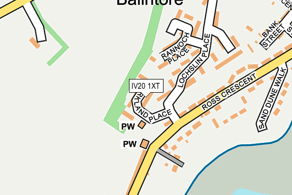 IV20 1XT map - OS OpenMap – Local (Ordnance Survey)