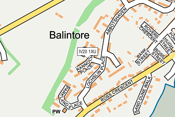 IV20 1XU map - OS OpenMap – Local (Ordnance Survey)