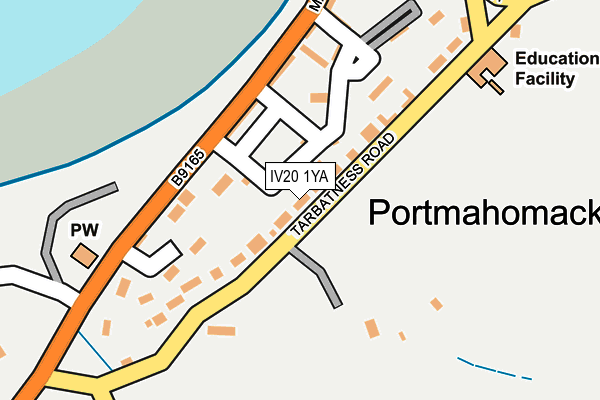 IV20 1YA map - OS OpenMap – Local (Ordnance Survey)