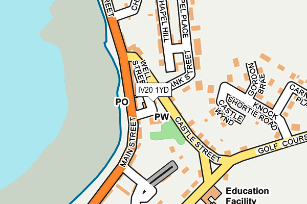 IV20 1YD map - OS OpenMap – Local (Ordnance Survey)