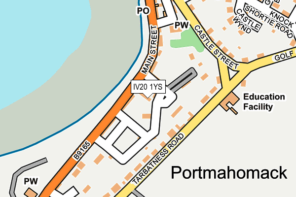 IV20 1YS map - OS OpenMap – Local (Ordnance Survey)