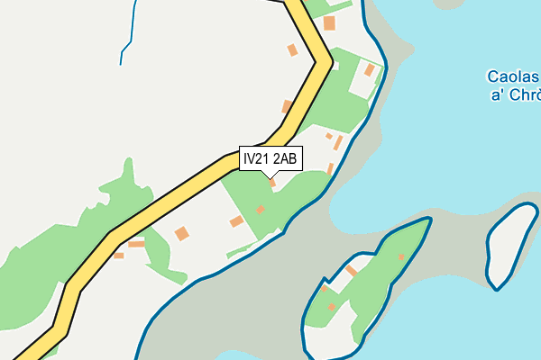 IV21 2AB map - OS OpenMap – Local (Ordnance Survey)