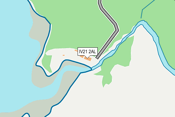 IV21 2AL map - OS OpenMap – Local (Ordnance Survey)