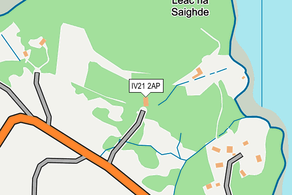 IV21 2AP map - OS OpenMap – Local (Ordnance Survey)