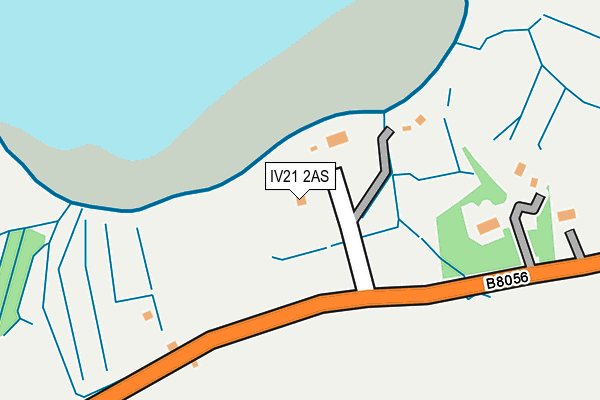 IV21 2AS map - OS OpenMap – Local (Ordnance Survey)