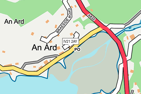 IV21 2AY map - OS OpenMap – Local (Ordnance Survey)