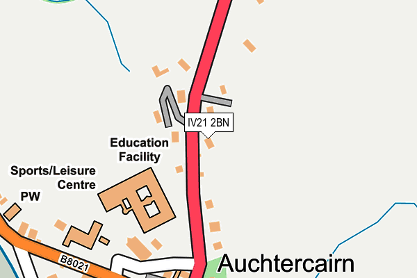 IV21 2BN map - OS OpenMap – Local (Ordnance Survey)