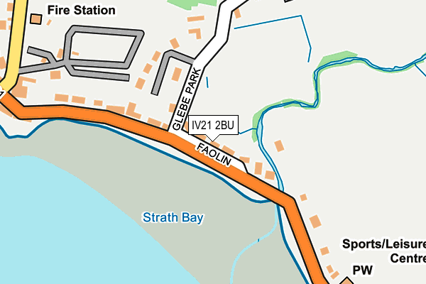 IV21 2BU map - OS OpenMap – Local (Ordnance Survey)