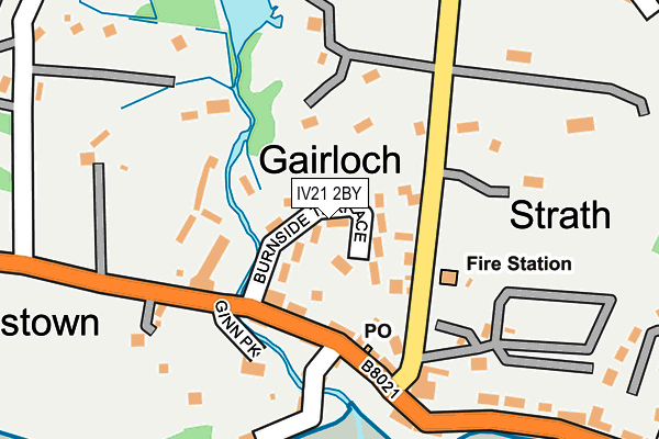 IV21 2BY map - OS OpenMap – Local (Ordnance Survey)