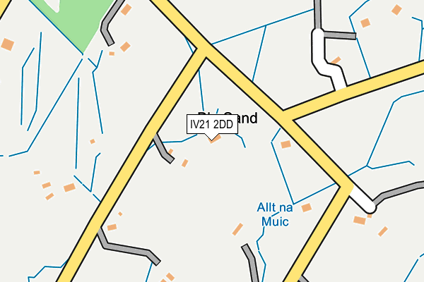 IV21 2DD map - OS OpenMap – Local (Ordnance Survey)