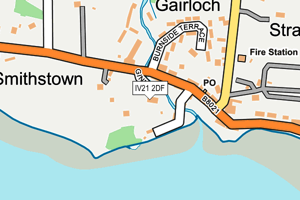 IV21 2DF map - OS OpenMap – Local (Ordnance Survey)