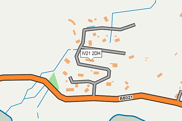 IV21 2DH map - OS OpenMap – Local (Ordnance Survey)