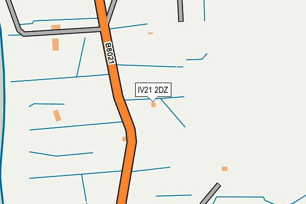 IV21 2DZ map - OS OpenMap – Local (Ordnance Survey)