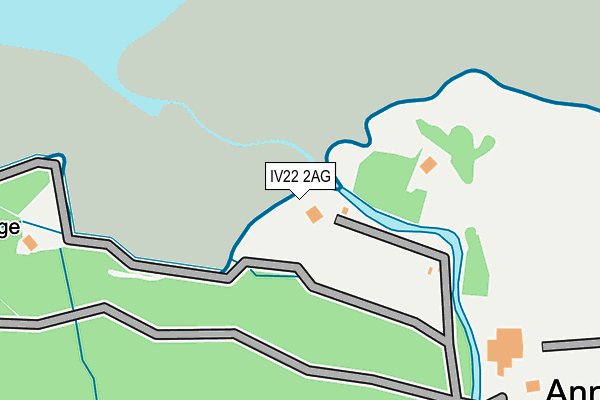 IV22 2AG map - OS OpenMap – Local (Ordnance Survey)
