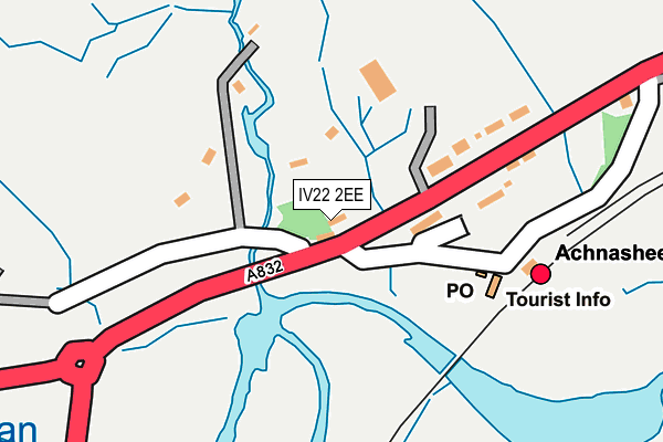 IV22 2EE map - OS OpenMap – Local (Ordnance Survey)