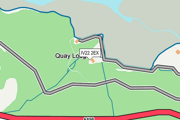 IV22 2EX map - OS OpenMap – Local (Ordnance Survey)