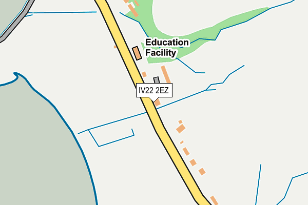 IV22 2EZ map - OS OpenMap – Local (Ordnance Survey)