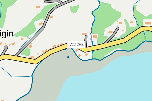 IV22 2HB map - OS OpenMap – Local (Ordnance Survey)