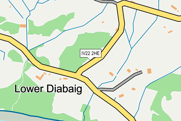 IV22 2HE map - OS OpenMap – Local (Ordnance Survey)