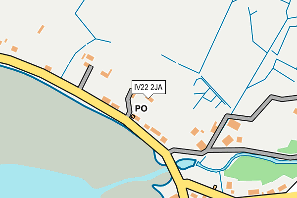 IV22 2JA map - OS OpenMap – Local (Ordnance Survey)