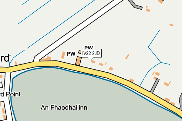IV22 2JD map - OS OpenMap – Local (Ordnance Survey)