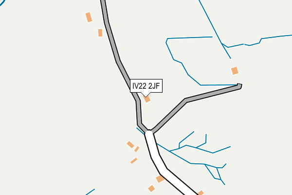 IV22 2JF map - OS OpenMap – Local (Ordnance Survey)